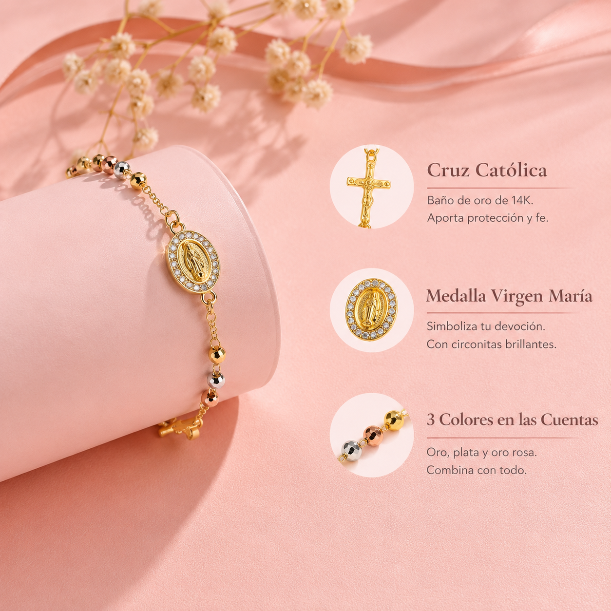 Pulsera Rosario de la Virgen María